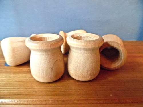 Wooden peg doll cups - wooden,