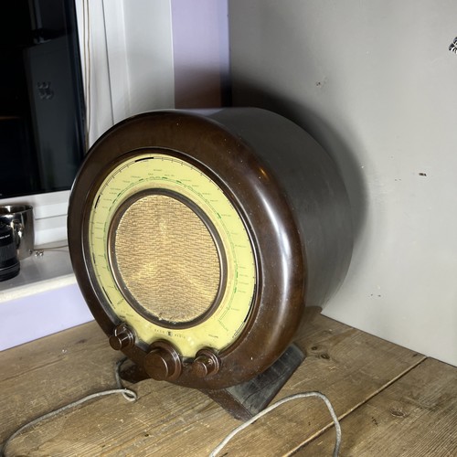 Ekco a22 brown bakelite - brown,