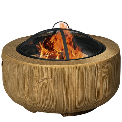 Outsunny fire pit with spark - outsunny,
