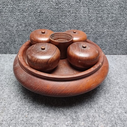 Carved wooden bowl betel nut - betel,