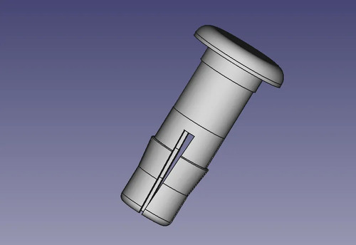 Wheelie bin lid - hinge, pin