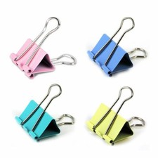 10x Large 41mm Size Foldback bulldog Clips Metal binder Grip Clip Assorted color