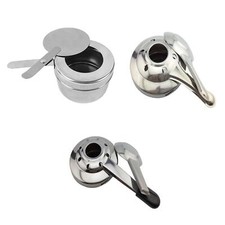 Stainless Steel Fuel Holder Solid Fuel Boiler Removable Alcohol Stove for Baking