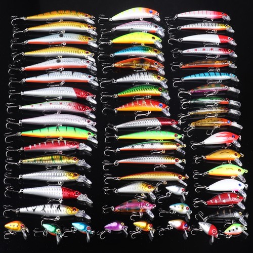 56pcs minnow fishing - lure, kit