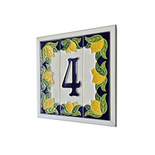 Hand painted ceramic lemon - hand-painted,
