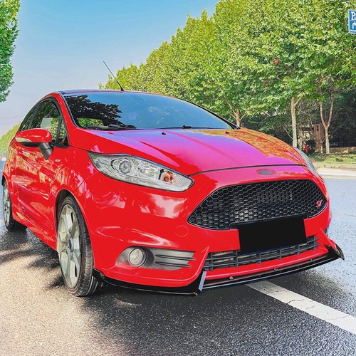 Gloss black front splitter - black, for