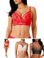 Gossard Encore Bra Longline Padded Moulded Lace Underwired Bras Lingerie