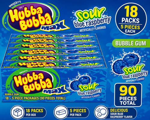 Hubba bubba sour blue - sour,