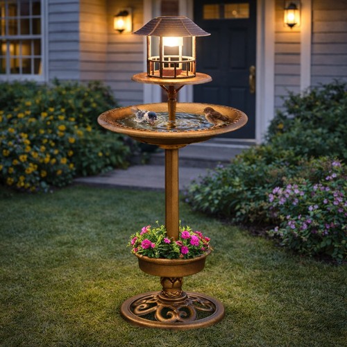 Solar bird bath - feeder, garden