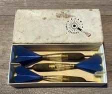 Vintage Dorwin True Balance 23g Brass Darts Set In Original Box   (B2)