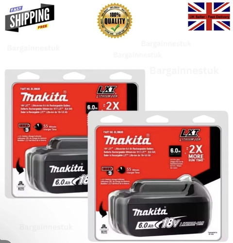 Genuine makita 6ah - 2x,