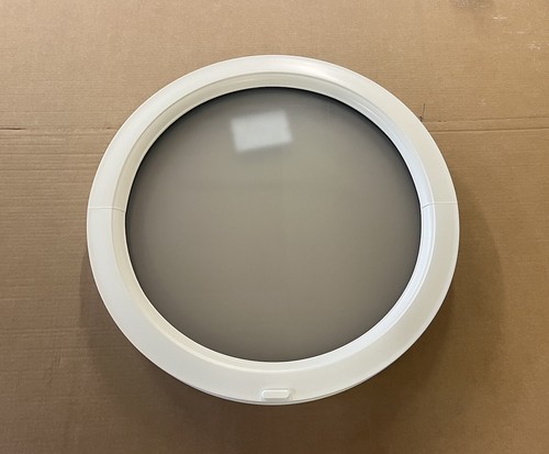 White round circle - white,