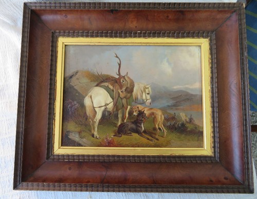 Original antique oil - original, painting