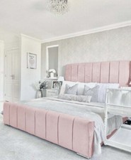 Plush Velvet Lorenzo Bed Panel