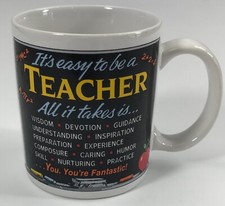 Mugz by Ganz It's Easy to Be A Teacher Gift Coffee Mug Cup