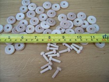 20x Wooden toy wheels + axles. Wooden wheels, mini wheels 19mm 3/4"