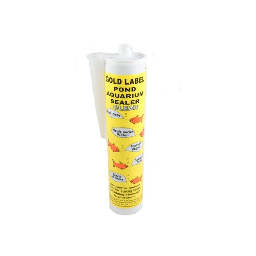 Gold label clear sealant 290ml - label,