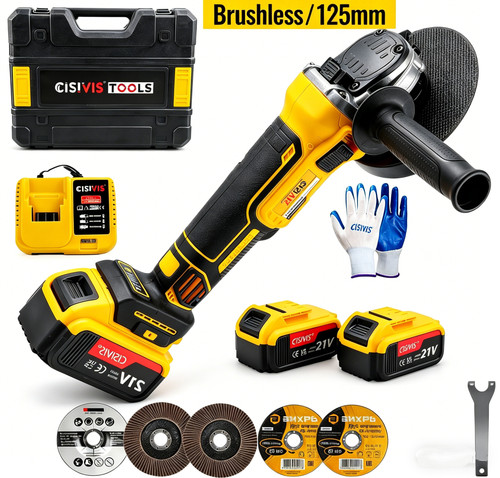21v cordless angle - 21v, grinder
