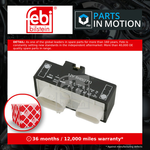 Fan control relay fits - fan, audi