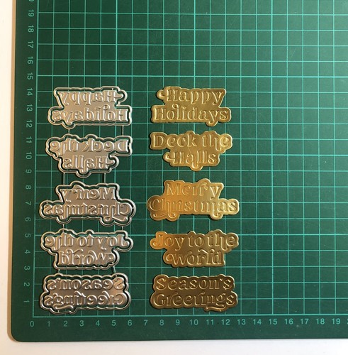 10pcs christmas sentiments - 10pcs, hot