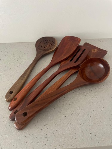 Vintage wooden spoon - x,