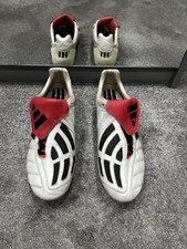 Original 2002 Adidas predator Mania boots (w/ blades), champagne, size 9