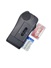 Philips Pocket Memo 398 LFH398 Mini Cassette Voice Recorder Dictaphone Vtg