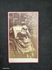 CDV RARE Child in Pram, by