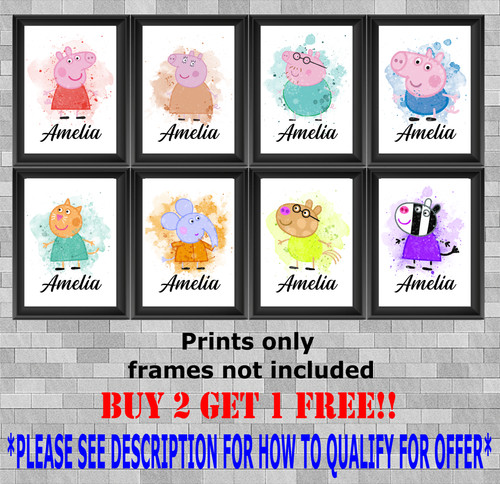 Personalised peppa pig wall - pig,
