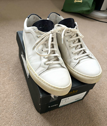 Loake dash men white - w, men’s