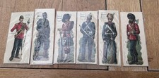Antique Military Scraps-British  Soldiers  lot of 6 -12*3cm Raphael Tuck & Sons?