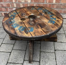 Cable Drum Coffee Table Wooden