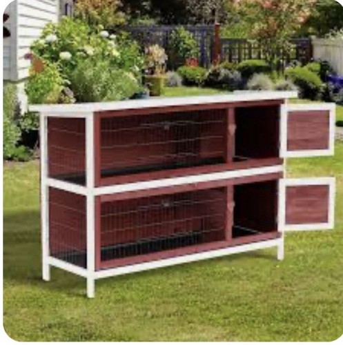 Rabbit hutch tier - 2-tier, guinea