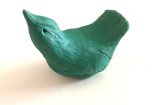 Studio pottery bird - pottery,