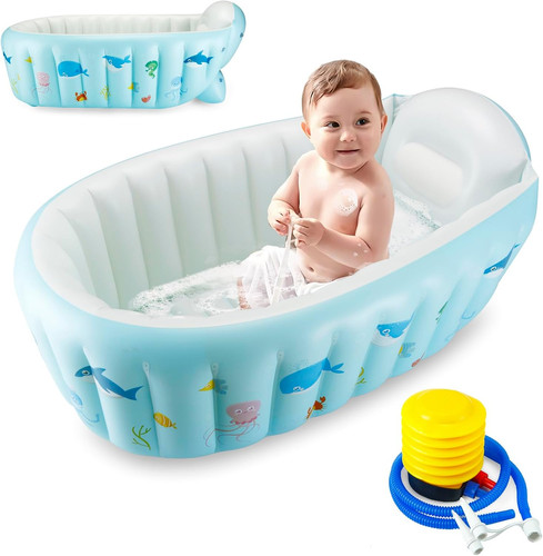 Inflatable baby bath tub - inflatable, with