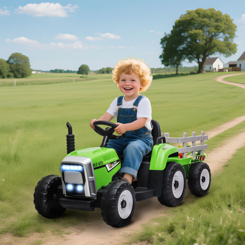 Ride tractor detachable - on,