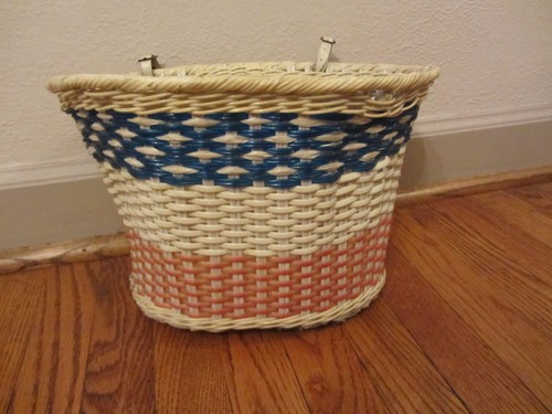 Vintage bicycle basket front - vintage,