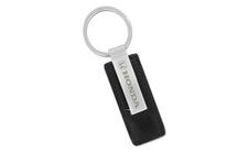 Honda Black Leather Keychain