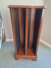 MAHOGANY  CD STORAGE CABINET / UNIT, Holds 80 CD's.
