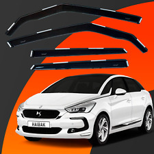 Citroen DS5 5-Door Hatchback 2011-2018 4PC Tinted Haibak Wind Deflectors