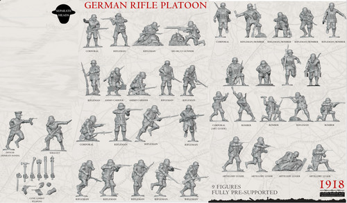 28mm ww1 german rifle - rifle, platoon