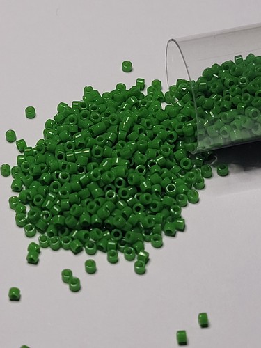 Green miyuki delica beads - delica, 11/0