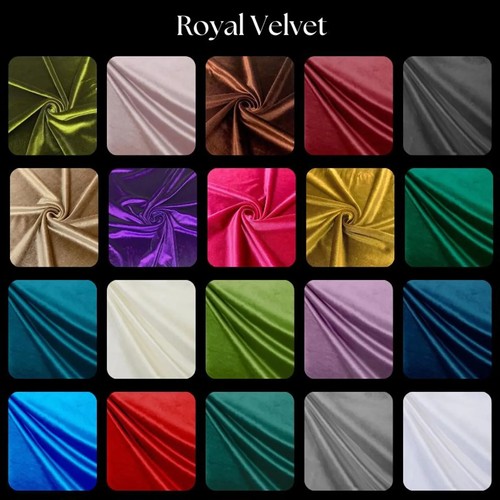 Premium royal velvet - royal, fabric