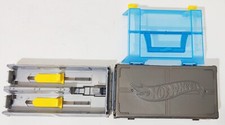 Hot Wheels Race Case Track Set Take It Race It  Launcher Stores 12 Cars.