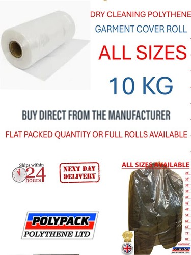 Polythene garment covers poly - polythene,