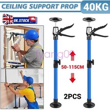 2X ADJUSTABLE DRYWALL PLASTERBOARD BUILDER CEILING EASY SUPPORT PROPS 50-115CM