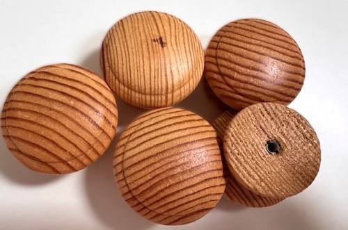 Set wooden pine knobs handle - pine,