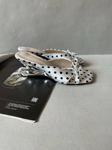 Polka dot white black satin - dot,