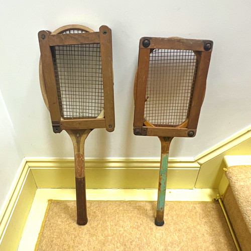 Spalding vintage wooden tennis - spalding,