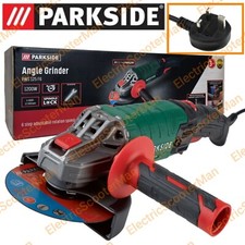 Parkside 1200W Angle Grinder Ø125mm Included Metal Cutting Disc Corded Electric